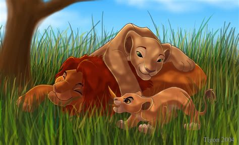 Kiara, Simba and Nala - Kovu & Kiara Fan Art (24516614) - Fanpop