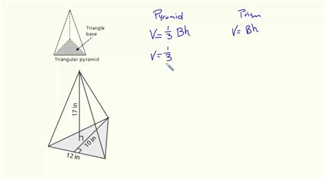 Volume Formula For Triangular Pyramid