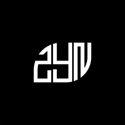 ZYN letter logo design on black background. ZYN creative initials ...