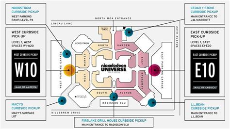 Mall Of America Map Parking - Allyce Maitilde