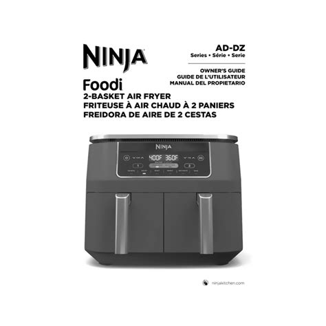 Ninja Foodi 2-basket Air Fryer DZ201C User Manual