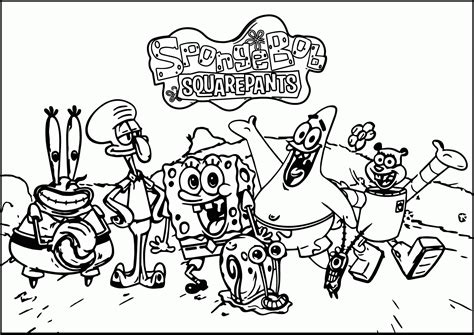 Nickelodeon Teams Usps Spongebob Mailpants Coloring Page ... - Coloring ...