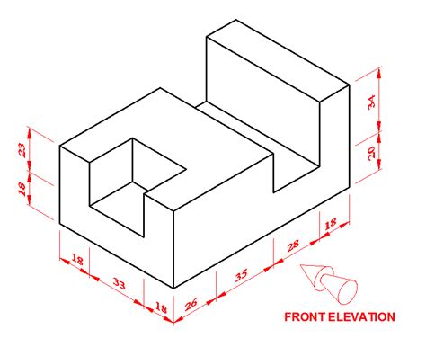 Orthographic Drawing Exercises