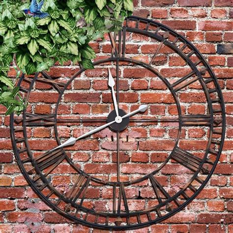 Amazon.co.uk: large outdoor clocks