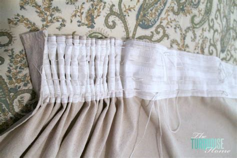 DIY Easy Pleated Curtains {from sloppy to structured} | The Turquoise Home