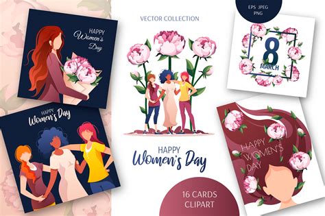 Women's Day cards on Behance