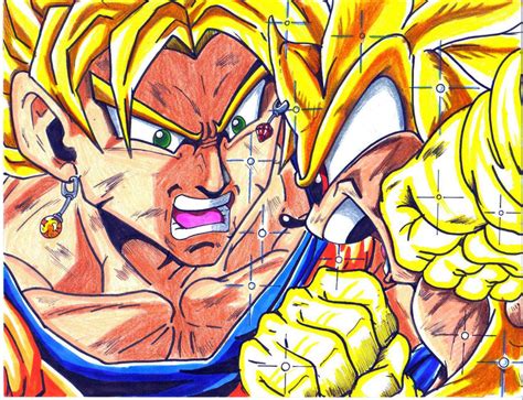 ssj goku vs super sonic colord by trunks24 on DeviantArt