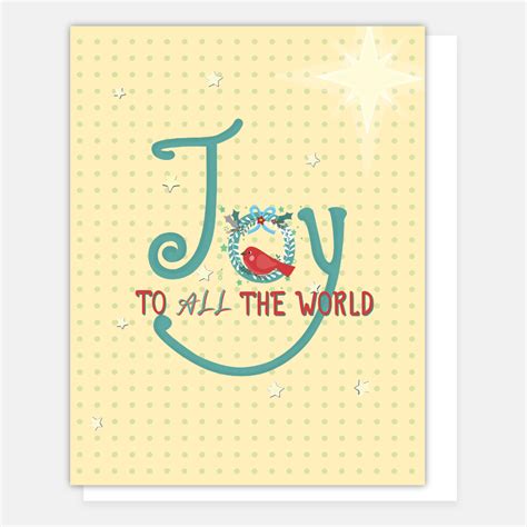 Joy To All The World Christmas Card - Lonna Jordan Designs