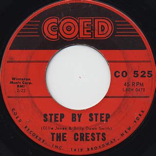 Crests / Step By Step c/w Gee (7inch), Coed | 中古レコード通販 大阪 Root Down ...