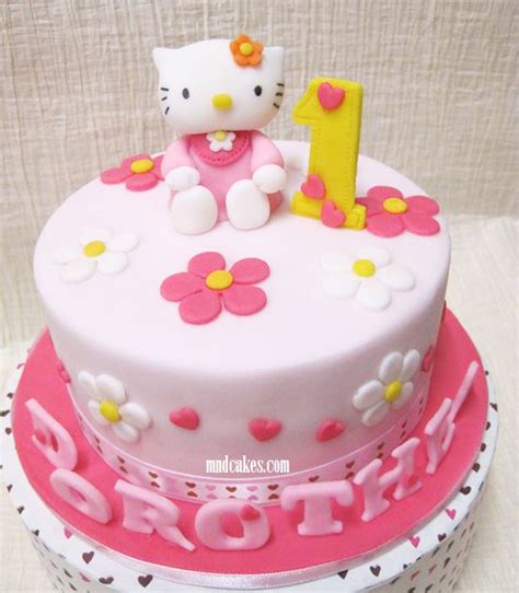 Hello Kitty 1st Birthday Cake Design Birthday Cake - Cake Ideas by ...