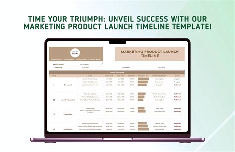 Marketing Product Launch Timeline Template in Excel, Google Sheets ...