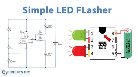 Simple 12v Led Flasher Circuit Diagram Simple Led Flasher Ci