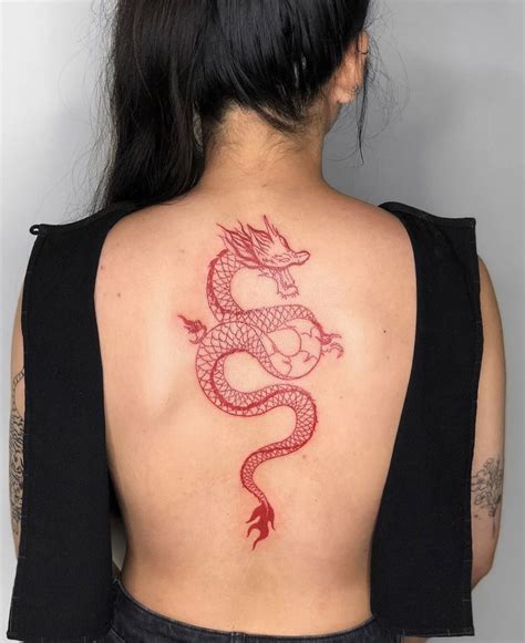 37++ Astonishing Dragon tattoo red ink image HD