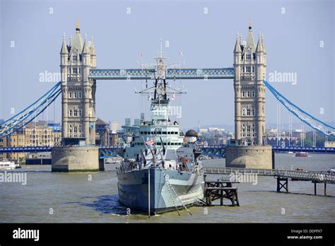 HMS Belfast, London. HMS Belfast warship museum on River Thames, London ...