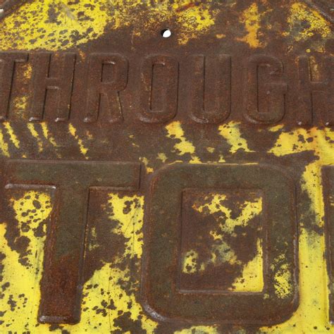 Vintage Yellow Stop Sign - Ski Country Antiques & Home