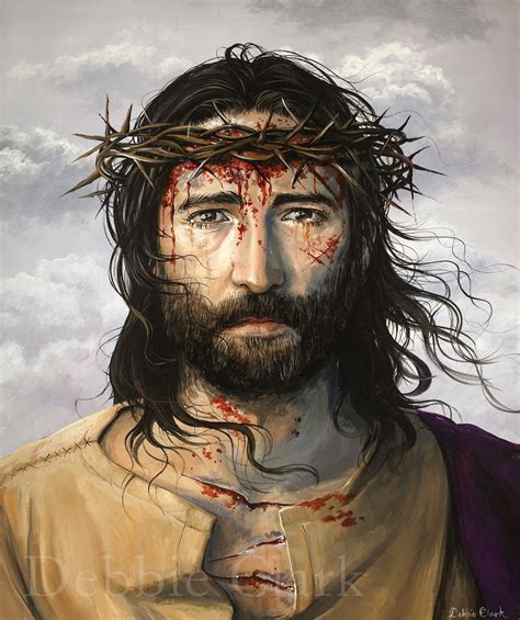 Jesus Art Print on A2 Crowned With Thorns Limited Edition - Etsy