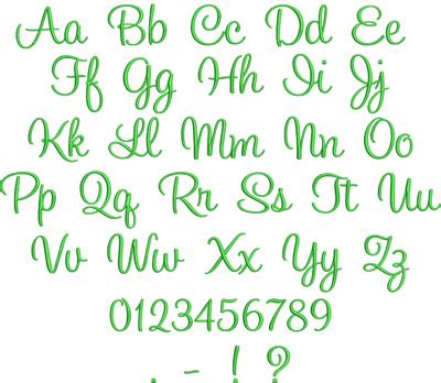 Ellie Script Embroidery Font