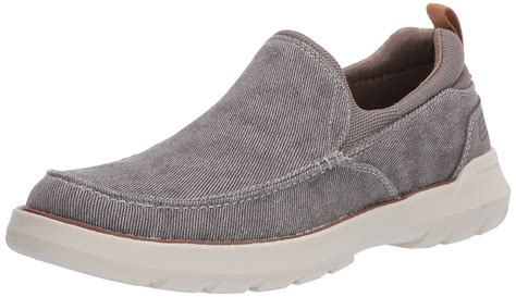 Skechers Doveno-hangout Slip On Canvas Loafer in Taupe (Gray) for Men ...