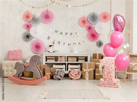 Birthday decorations - gifts, toys, balloons, garland and figure for ...