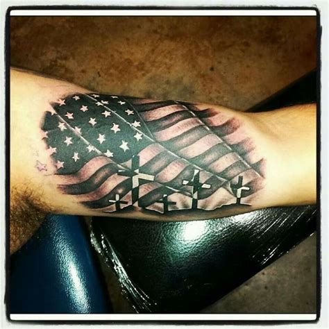 39++ Amazing American flag cross tattoo designs ideas