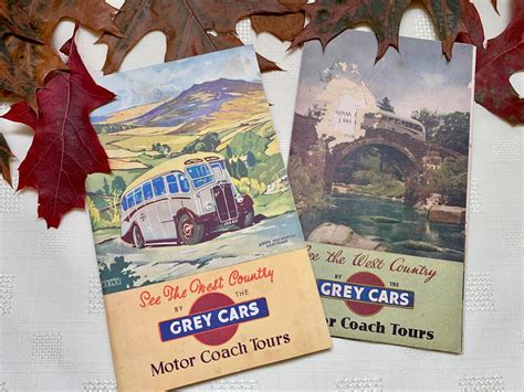 See the West Country by the Grey Cars Motor Coach Tours 1940s - Etsy