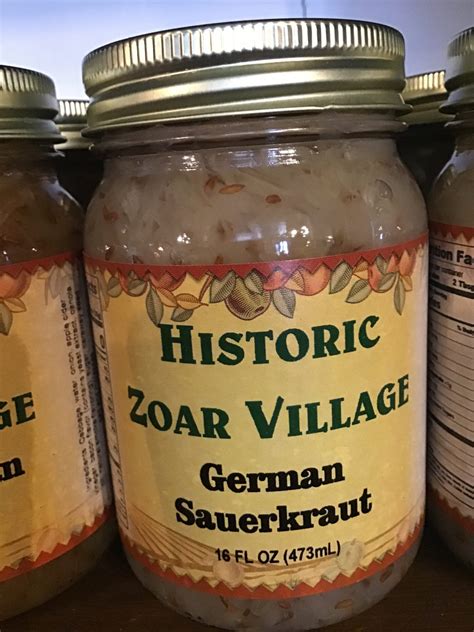 German Sauerkraut – Historic Zoar Village General Store – The Zoar Store