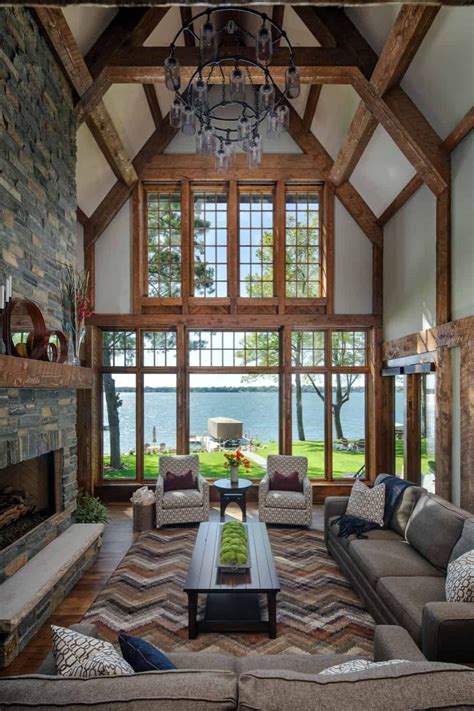 Midwest lake house inspired by a refined mountain modern design | Lake ...