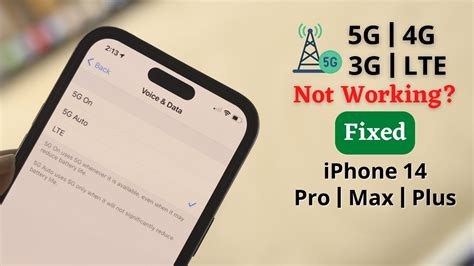 iPhone 14's: How To Fix 5G/ LTE Not Working Properly! - YouTube