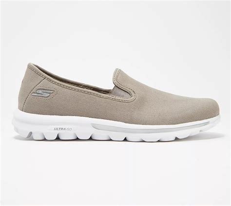 Skechers GOwalk Canvas Slip-On Shoes - Adorn - QVC.com