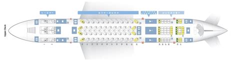 Seat Map and Seating Chart Airbus A380 800 Upper Deck Qatar Airways