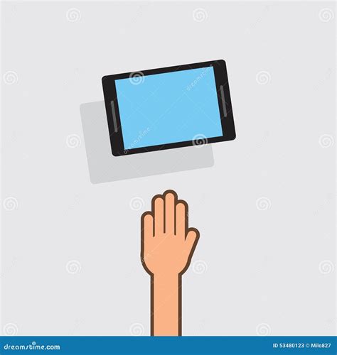 Hand Grabbing for Phone stock vector. Illustration of catch - 53480123