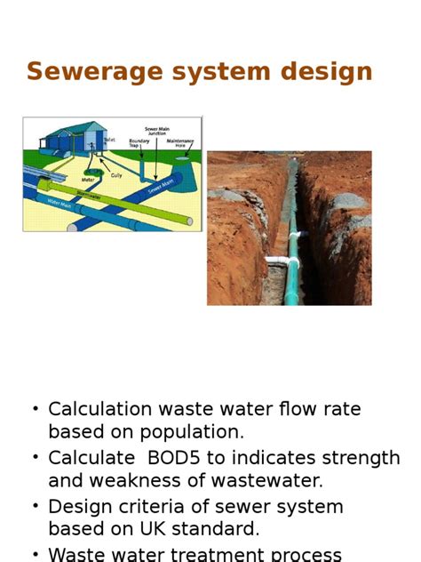 CE3205 Lecture 11 Sewerage System Design | Sewage Treatment | Sanitary ...