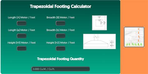 Trapezoidal Footing Calculator | Trapezoidal Formula | Volume of ...