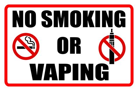 NO Smoking or Vaping Sign | Sign Screen~Yard Signs, Security signs ...