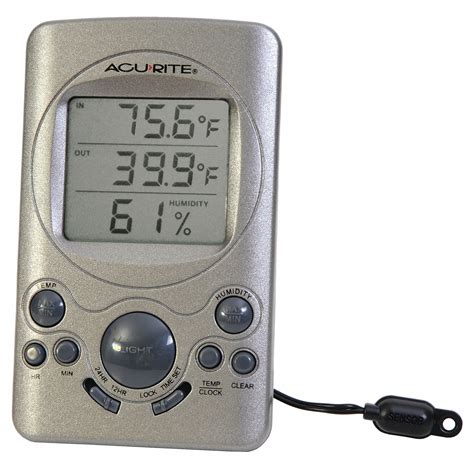 Indoor/Outdoor, 16% to 98% RH, Digital Thermometer - 53DP81|00219CA1 ...