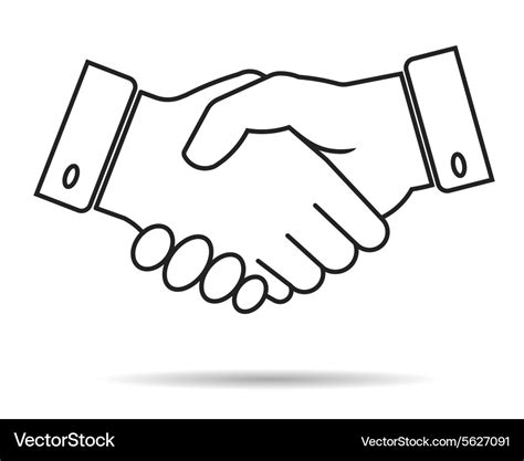 Handshake icon Royalty Free Vector Image - VectorStock