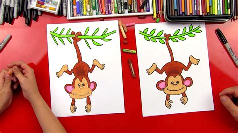 How To Draw A Monkey Art For Kids Hub | Images and Photos finder