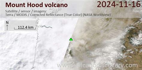 Latest satellite images of Mount Hood volcano / VolcanoDiscovery