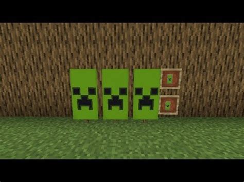 Minecraft Creeper Banner/Shield | Tutorial - YouTube