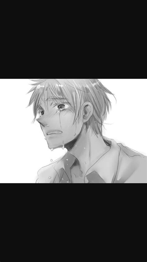 Sad Anime Boy Crying Drawing