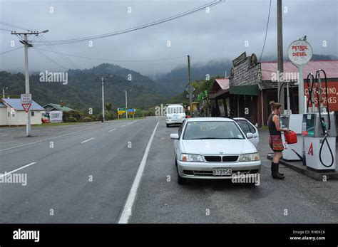 New Zealand south island town Stock Photo - Alamy