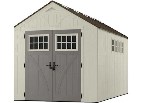 Suncast 8ft x 16ft blow molded shed w/windows | Omni Outdoor Living