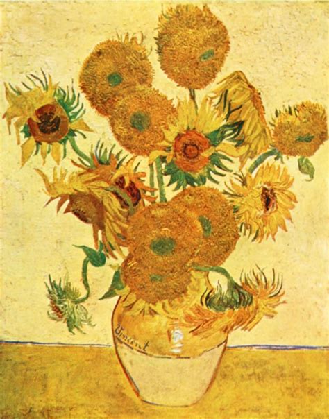 Van Gogh Sunflowers Analysis - Sunflowers, 1888 Painting by Vincent Van ...