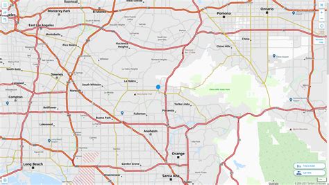 Brea California Map - United States