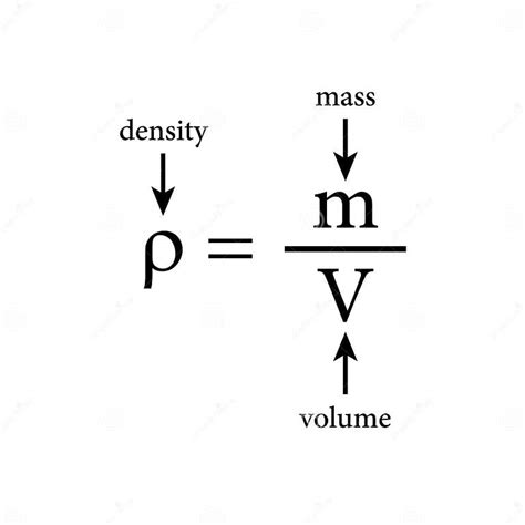 The Density Formula in Chemistry Stock Vector - Illustration of lesson ...