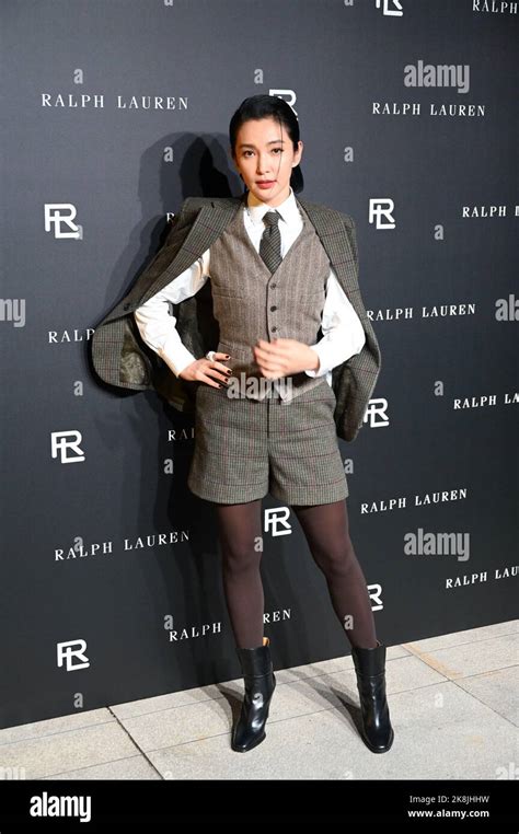 Chinese actress Li Bingbing presents at 2023 Spring Summer Raulph ...