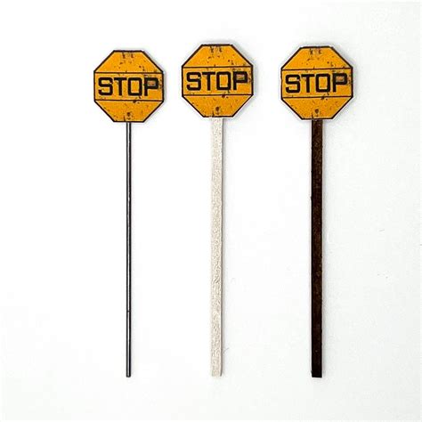 Yellow Stop Sign 4-pack - 3 Styles to choose from! – Tennessee Valley ...