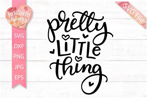 Pretty Little Thing SVG, Cute Baby Girl SVG, for Onesies (817001 ...