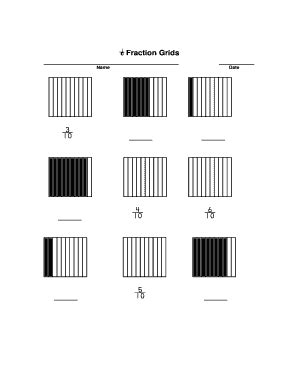 Fillable Online Fraction grid worksheets Fax Email Print - pdfFiller