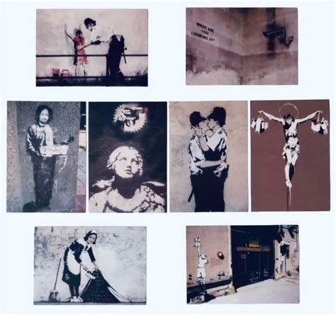 Banksy - London - street art - Postcards (Set of 8) - 2005 - Catawiki